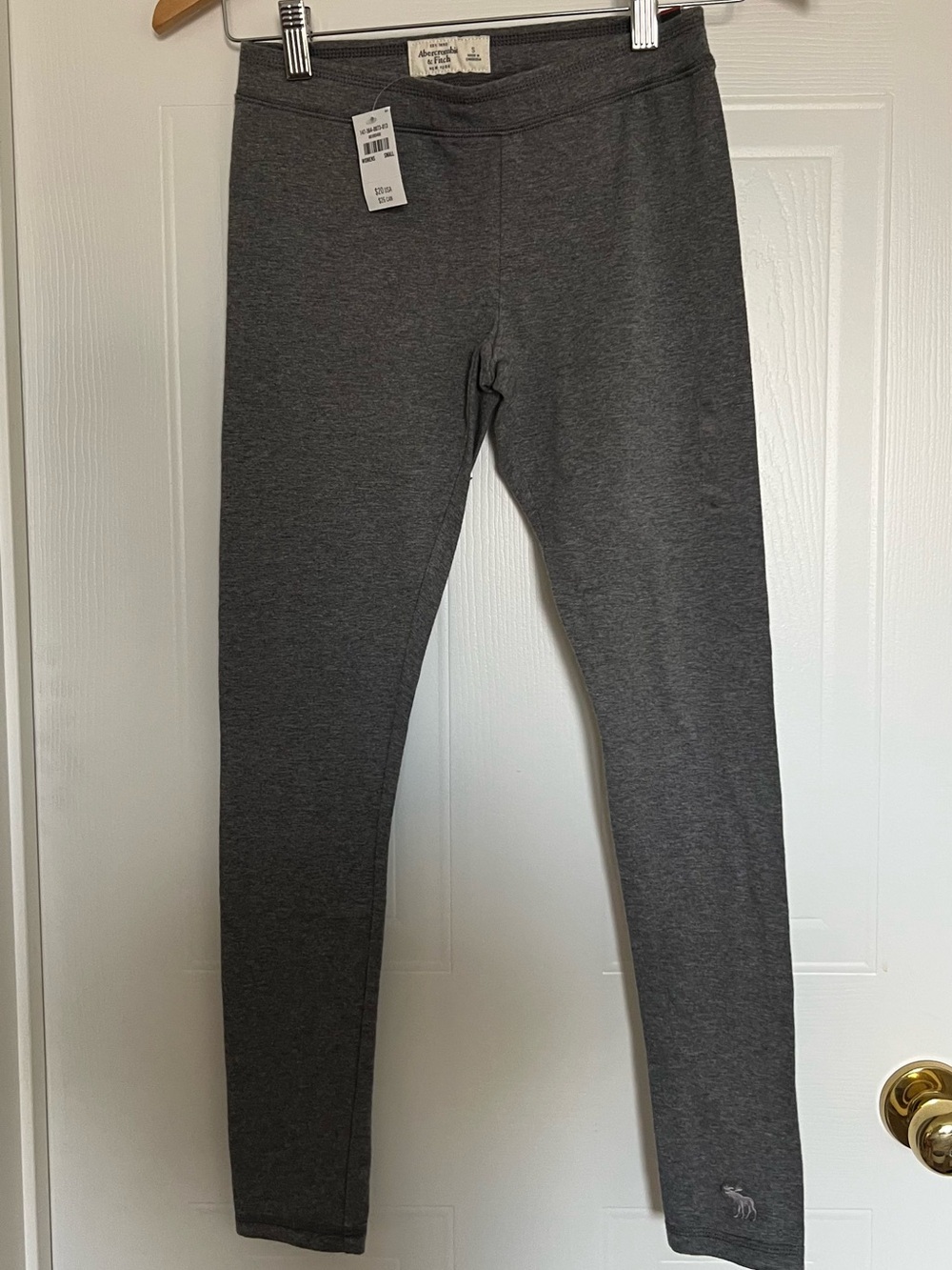 BNWT Abercrombie & Fitch Heather Charcoal Stretch Leggings